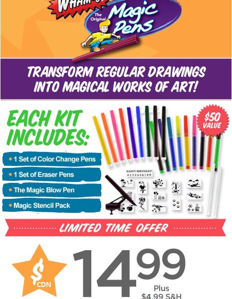 AsSeenOntvGuy - Magic Pen, Boil pen, Airbrush Pens, Pens , Magical Work Art ,Magic Pen