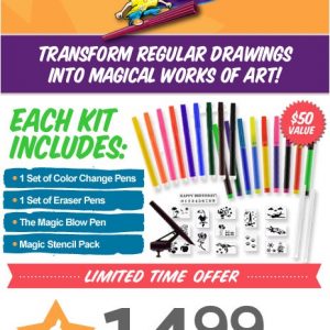 AsSeenOntvGuy - Magic Pen, Boil pen, Airbrush Pens, Pens , Magical Work Art ,Magic Pen