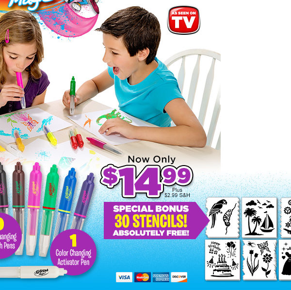 AsSeenOntvGuy - Airbrush, Airbrush Magic Pen, Airbrush Pens, Pens , Magical Work Art ,Magic Pen -